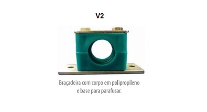 Abraadeira Corpo Polipropileno Base Parafusar