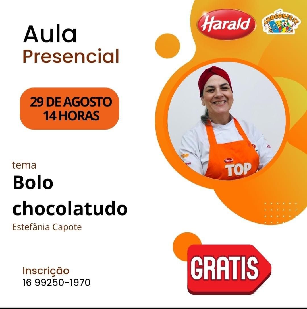 BOLO CHOCOLATUDO com a prof ESTEFNIA CAPOTE da harald